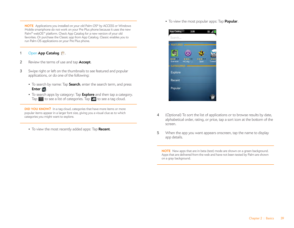 Palm Pre Plus User Manual | Page 39 / 209