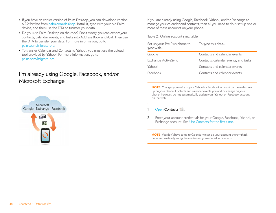 Palm Pre Plus User Manual | Page 48 / 209