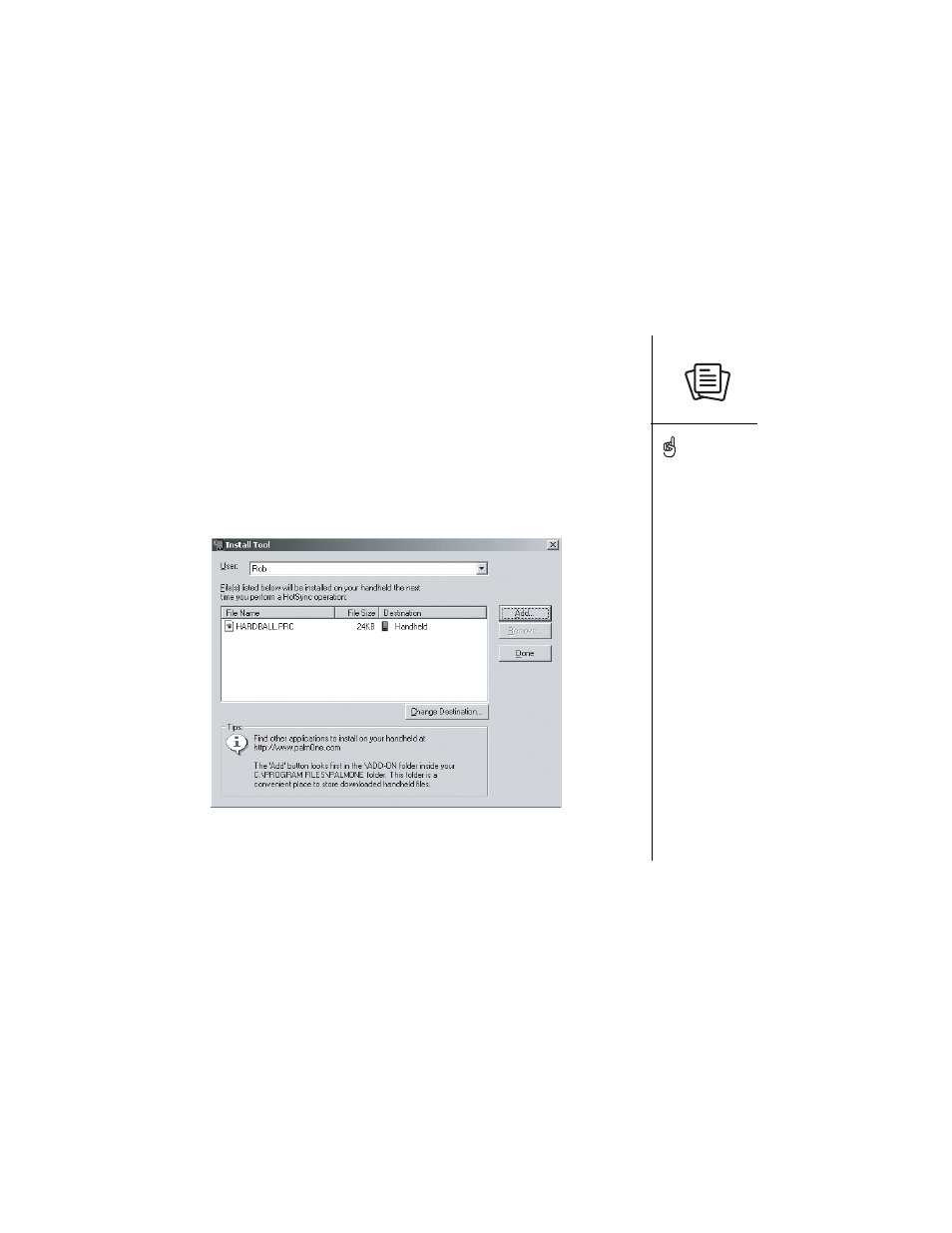 Installing applications from a windows computer | Palm Treo 600 User Manual | Page 109 / 178