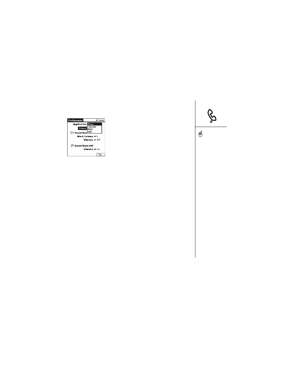 Adjusting call volume | Palm Treo 600 User Manual | Page 119 / 178