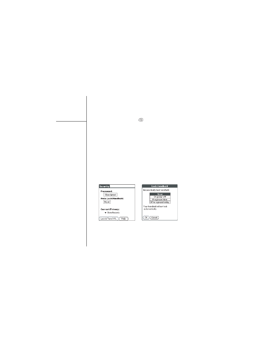 System password lock | Palm Treo 600 User Manual | Page 134 / 178