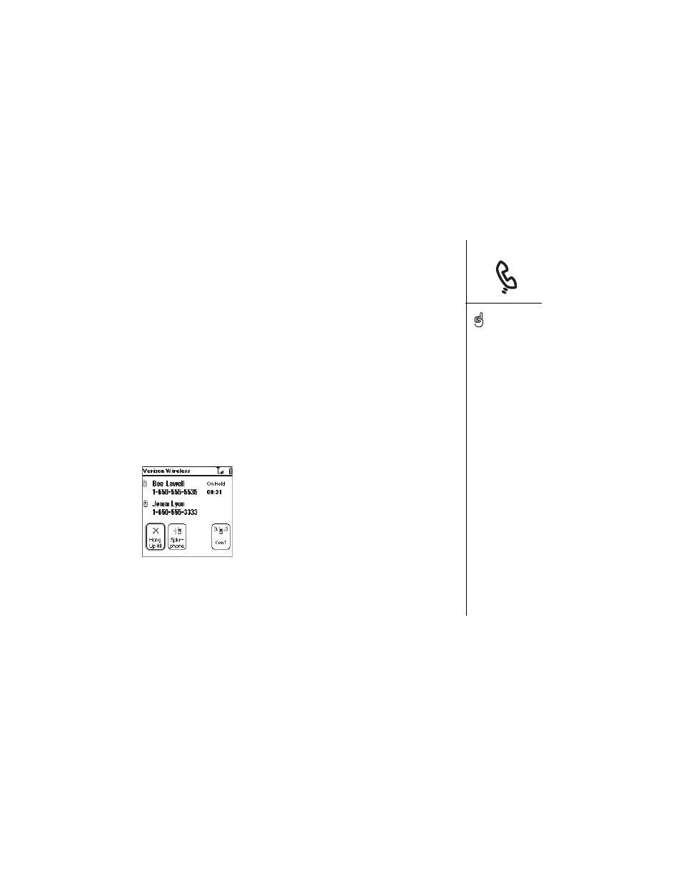 More ways to manage calls, Making a second call | Palm Treo 600 User Manual | Page 47 / 178