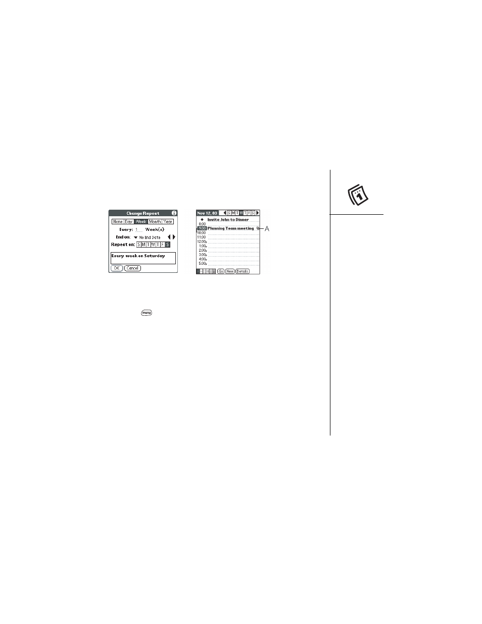 Customizing general preferences for your calendar | Palm Treo 600 User Manual | Page 87 / 178