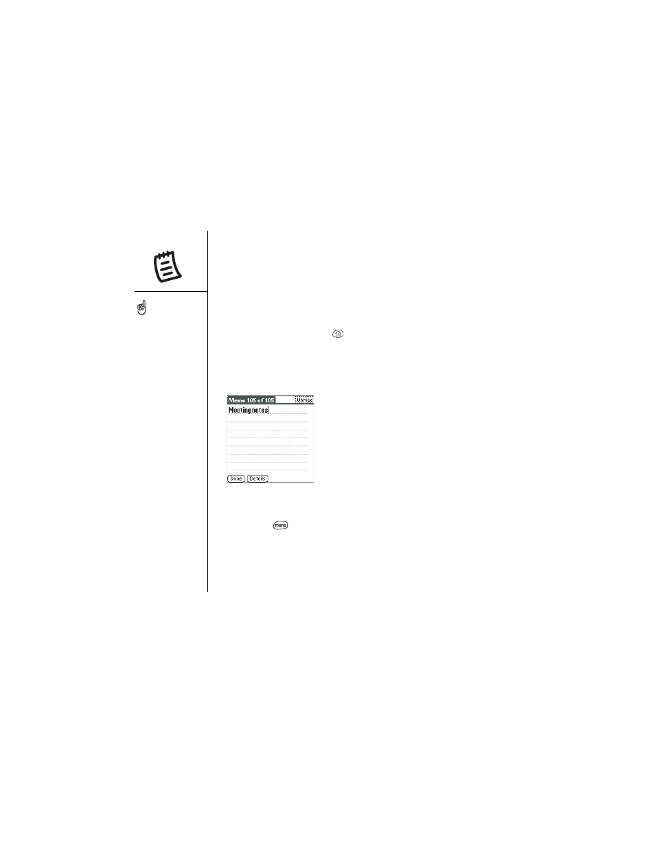 Memo pad, Creating a memo, Deleting a memo | Palm Treo 600 User Manual | Page 94 / 178