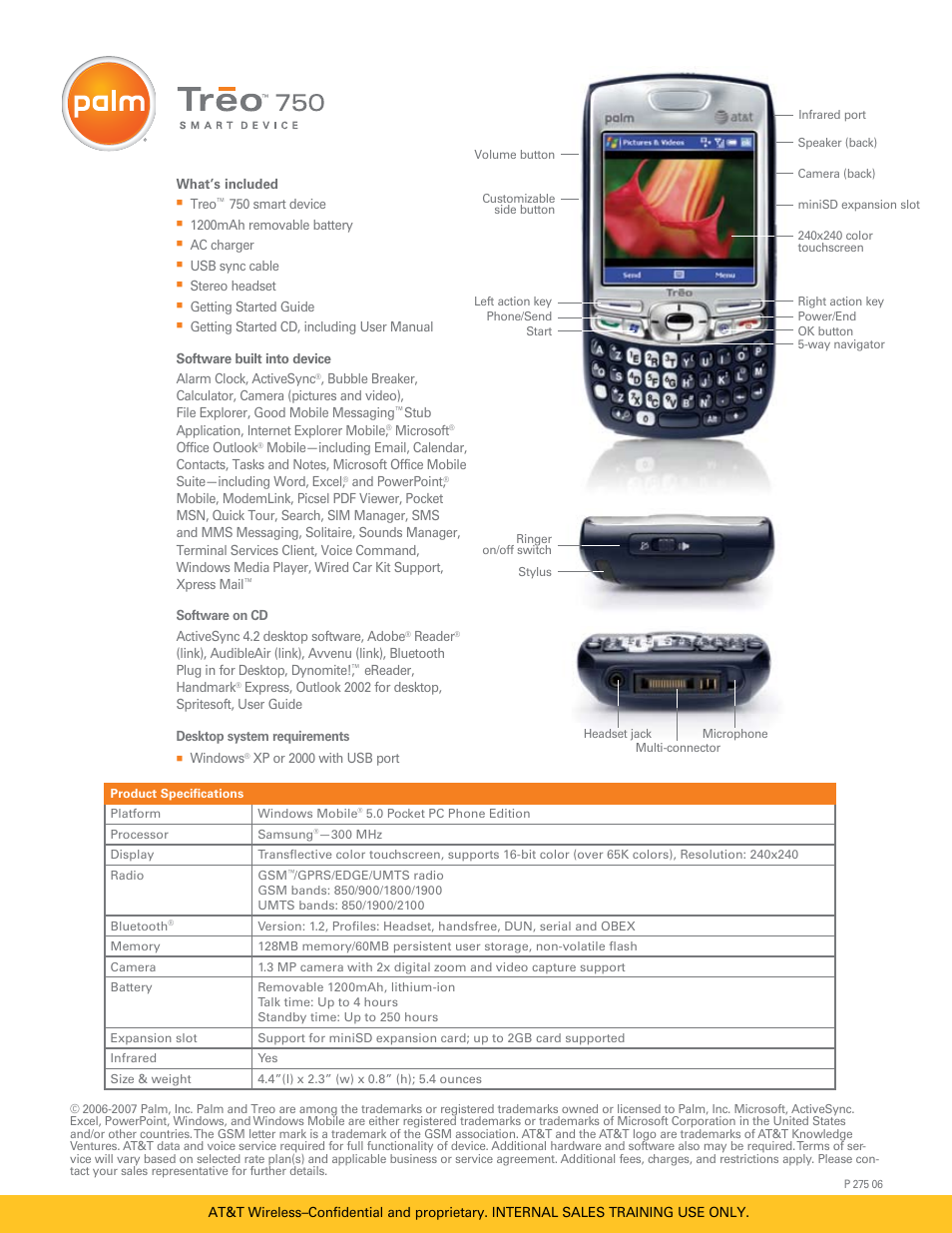 Palm TreoTM 750 User Manual | Page 2 / 2