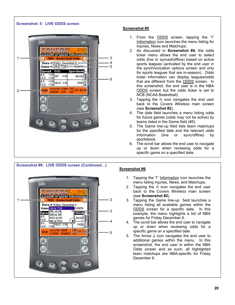 Palm OS Devices User Manual | Page 20 / 30