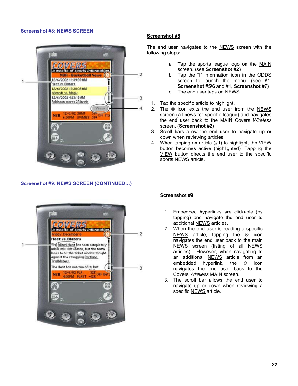 Palm OS Devices User Manual | Page 22 / 30