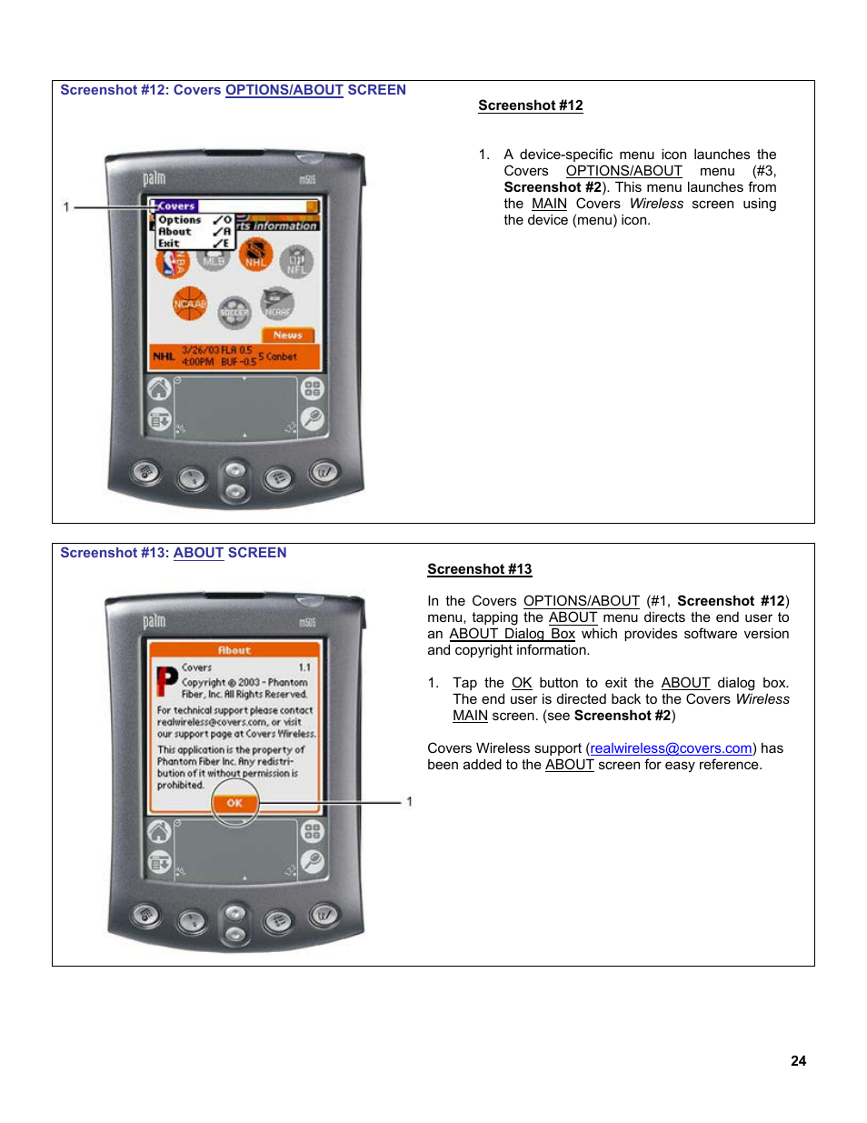 Palm OS Devices User Manual | Page 24 / 30