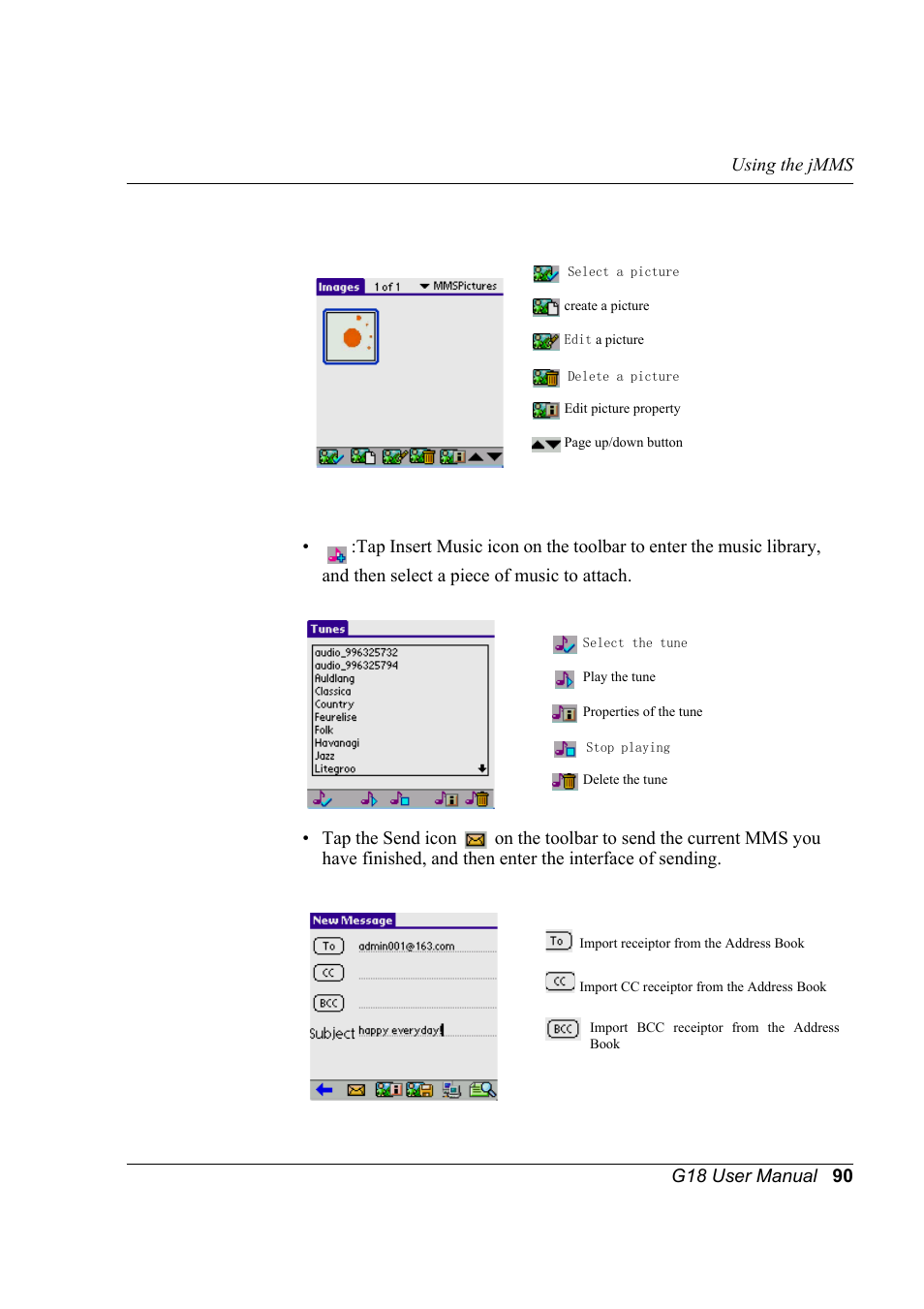 Palm XPLORE G18 User Manual | Page 101 / 276