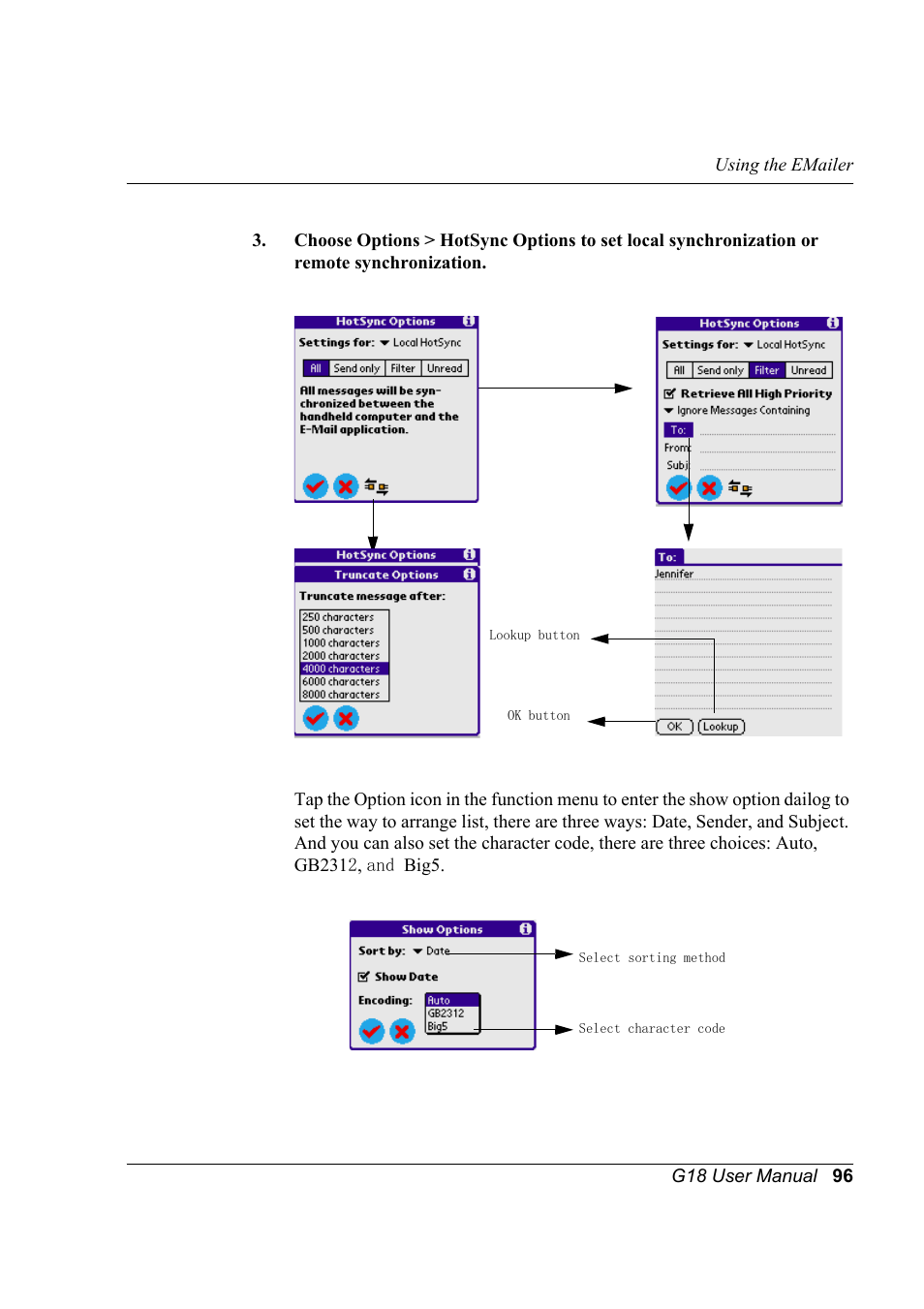 Palm XPLORE G18 User Manual | Page 107 / 276