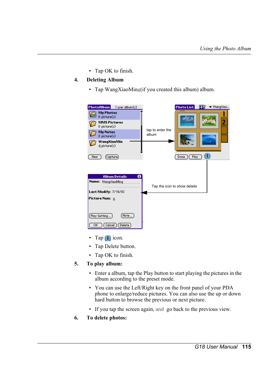 Palm XPLORE G18 User Manual | Page 126 / 276