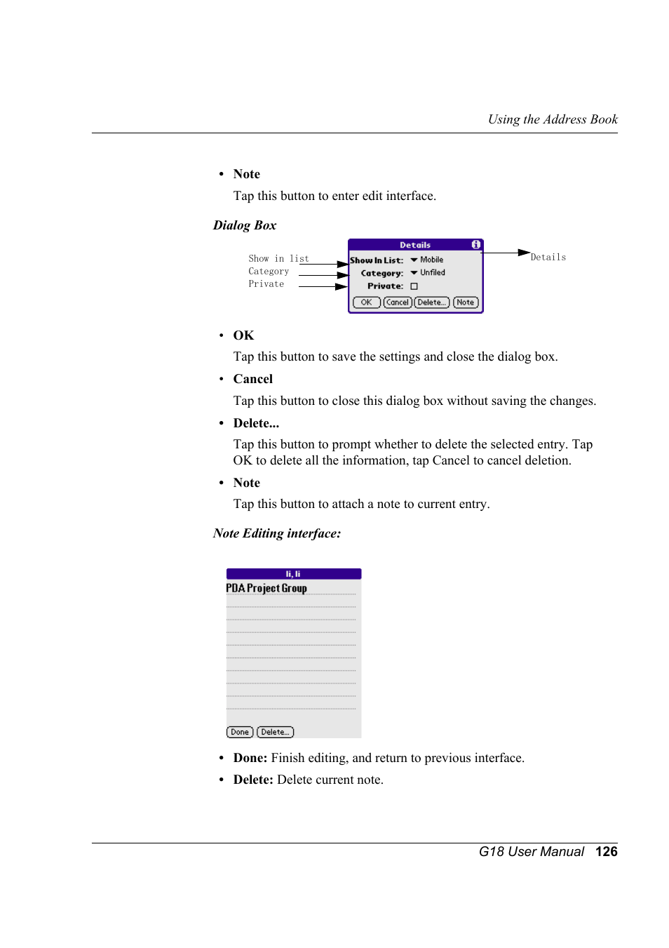 Palm XPLORE G18 User Manual | Page 137 / 276