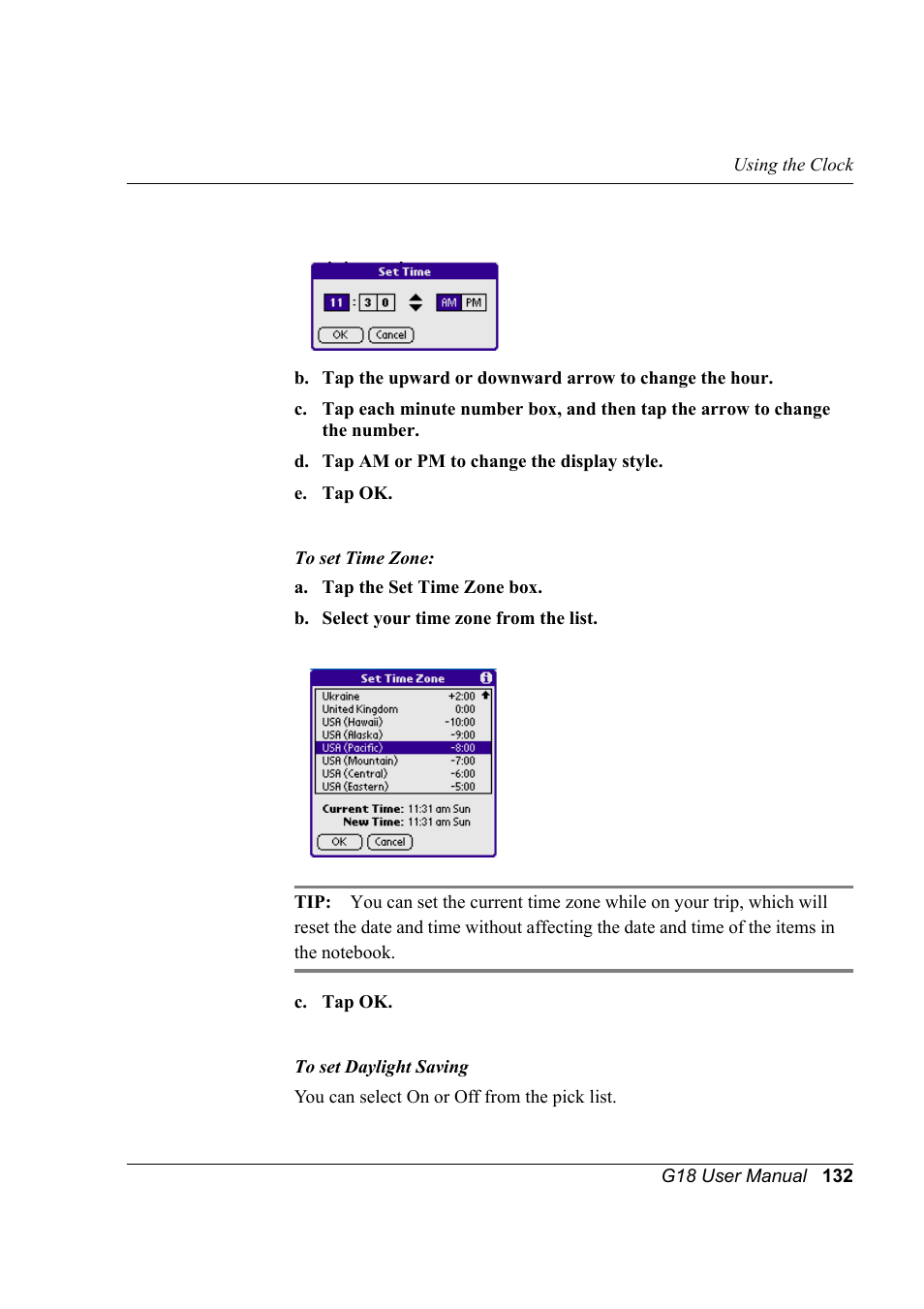 Palm XPLORE G18 User Manual | Page 143 / 276