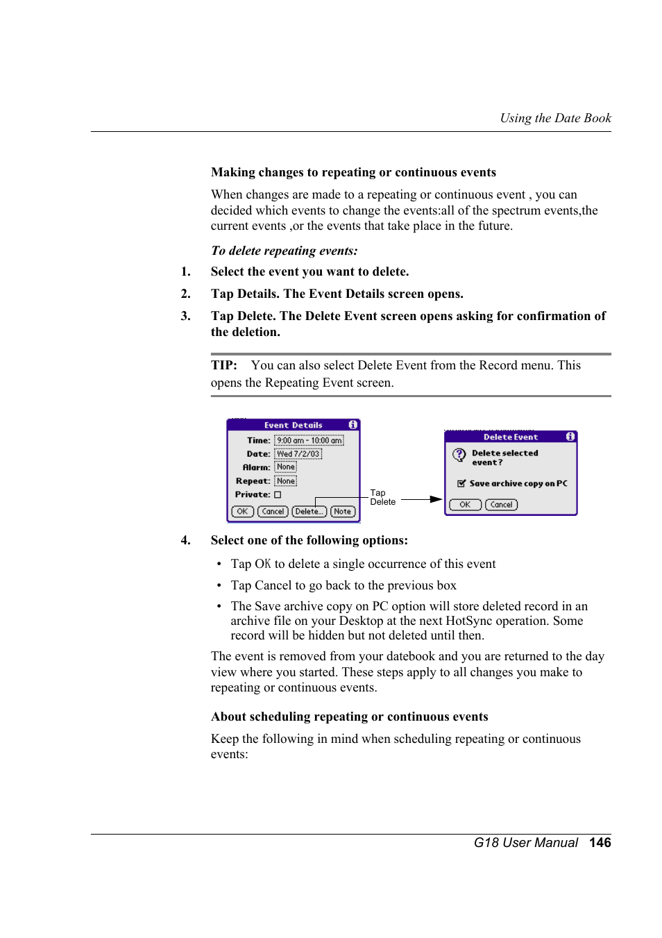 Palm XPLORE G18 User Manual | Page 157 / 276