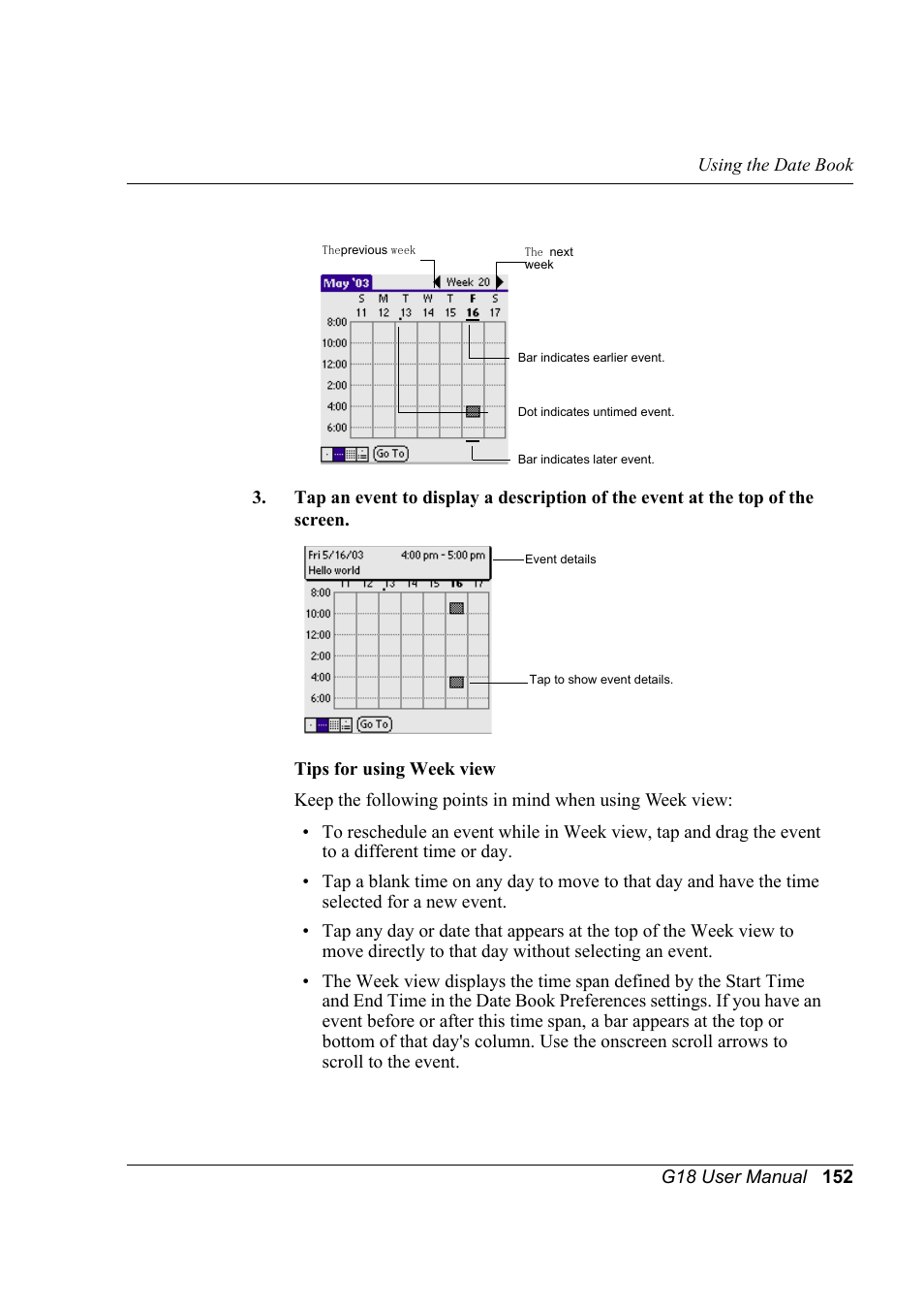 Palm XPLORE G18 User Manual | Page 163 / 276