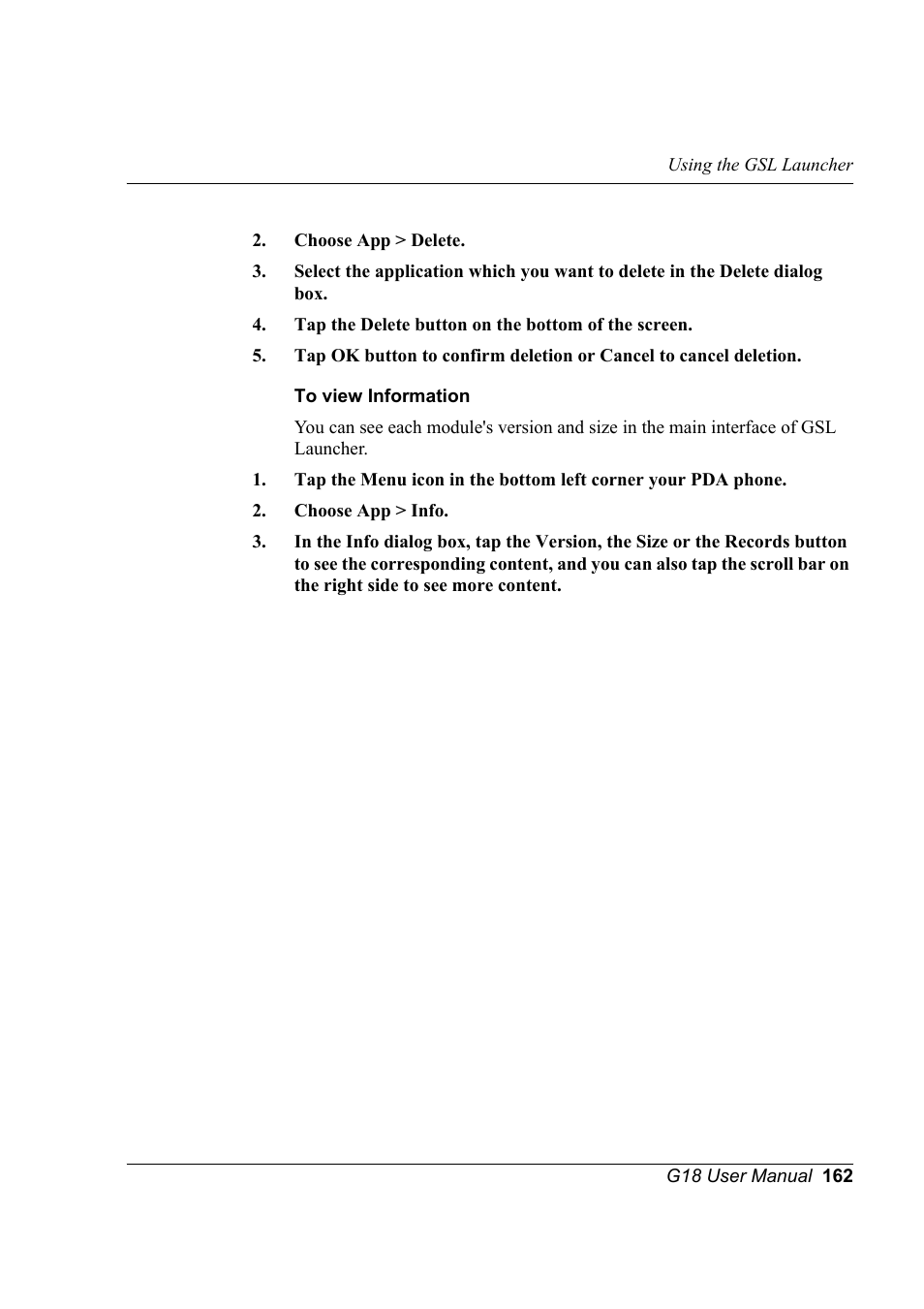 Palm XPLORE G18 User Manual | Page 173 / 276