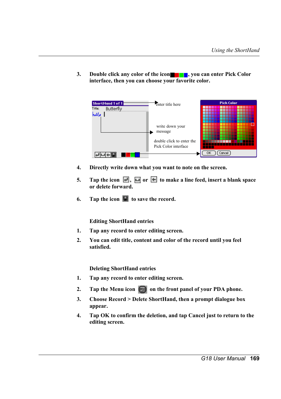 Palm XPLORE G18 User Manual | Page 180 / 276