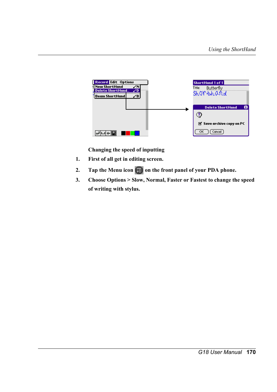 Palm XPLORE G18 User Manual | Page 181 / 276