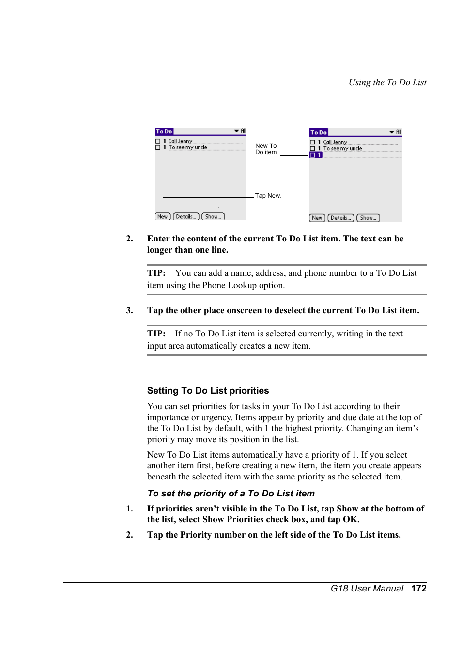 Palm XPLORE G18 User Manual | Page 183 / 276