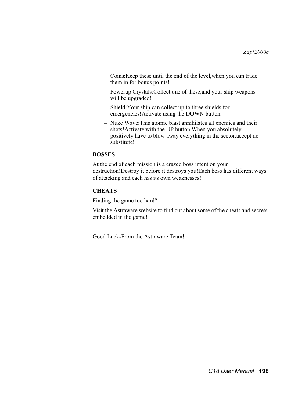 Palm XPLORE G18 User Manual | Page 209 / 276
