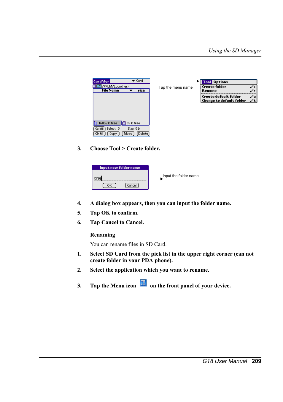 Palm XPLORE G18 User Manual | Page 220 / 276