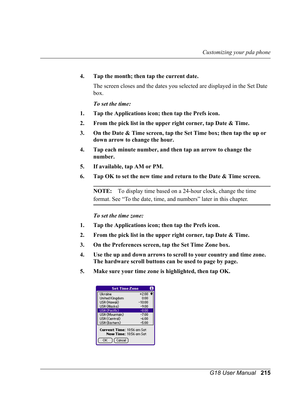 Palm XPLORE G18 User Manual | Page 226 / 276