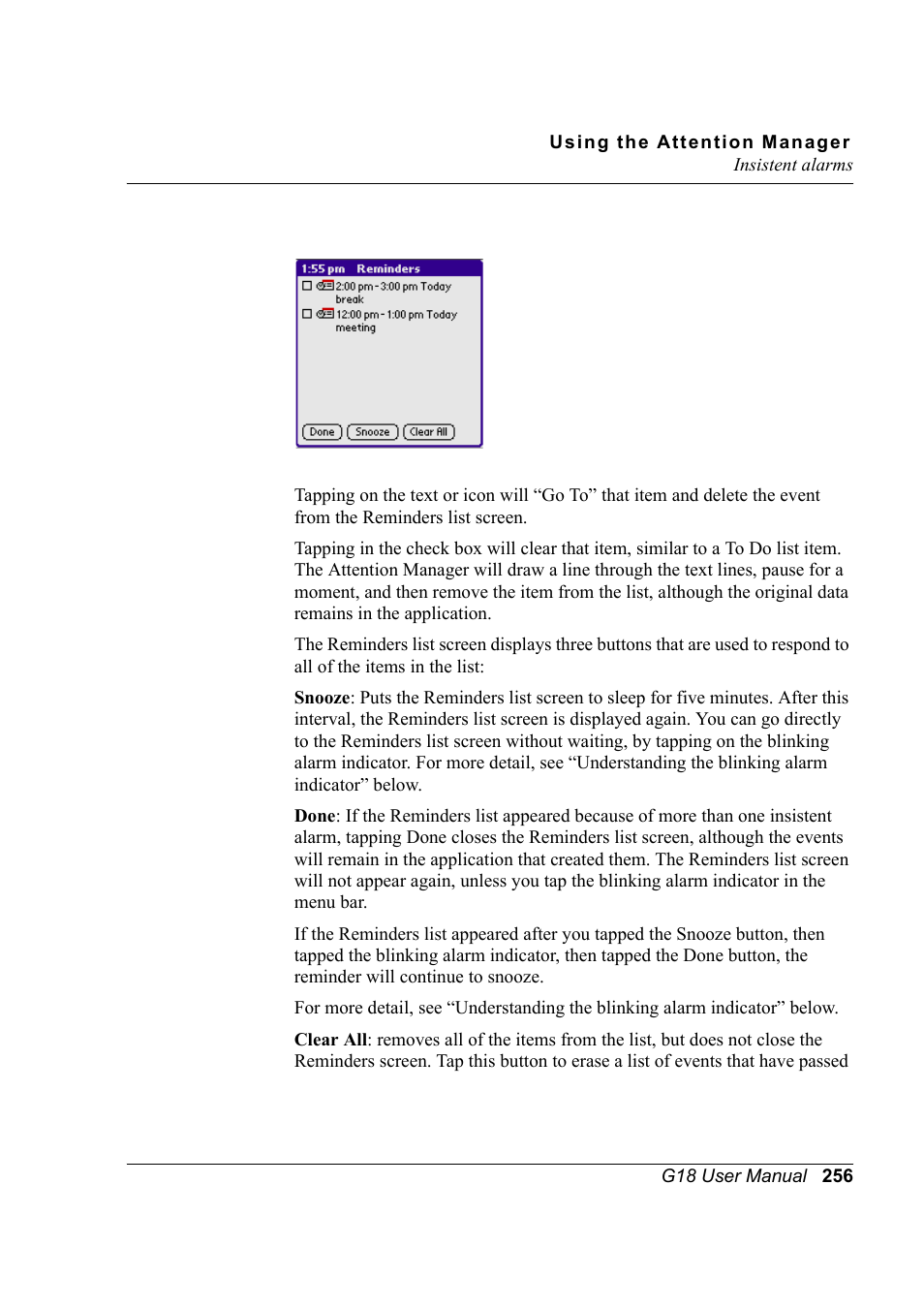 Palm XPLORE G18 User Manual | Page 267 / 276