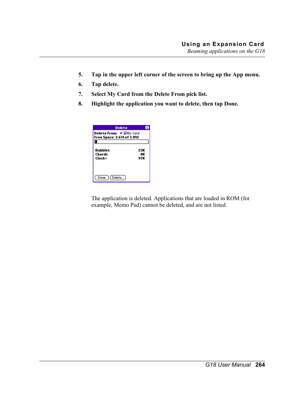 Palm XPLORE G18 User Manual | Page 275 / 276