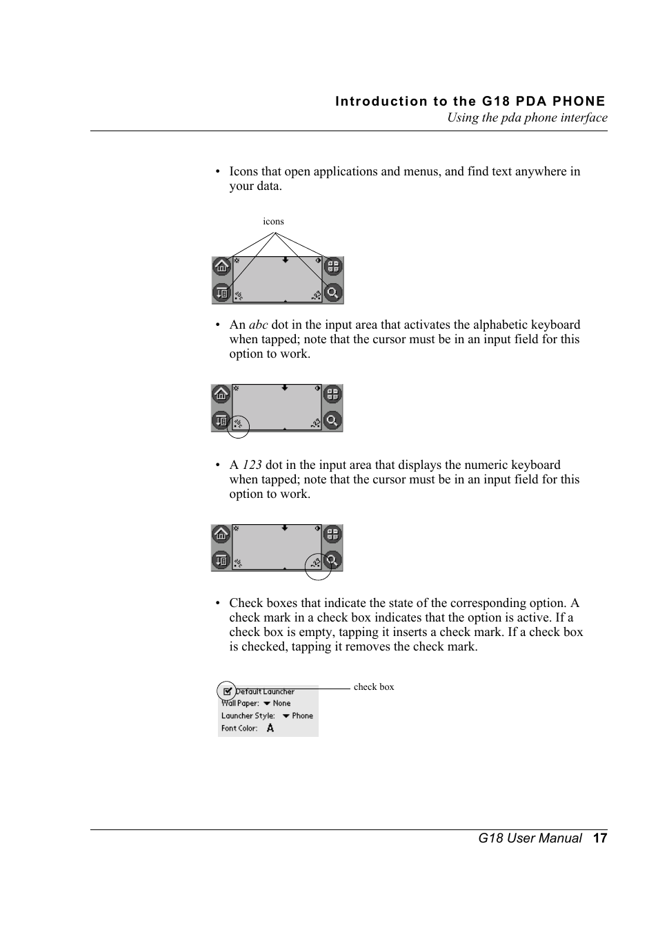 Palm XPLORE G18 User Manual | Page 28 / 276