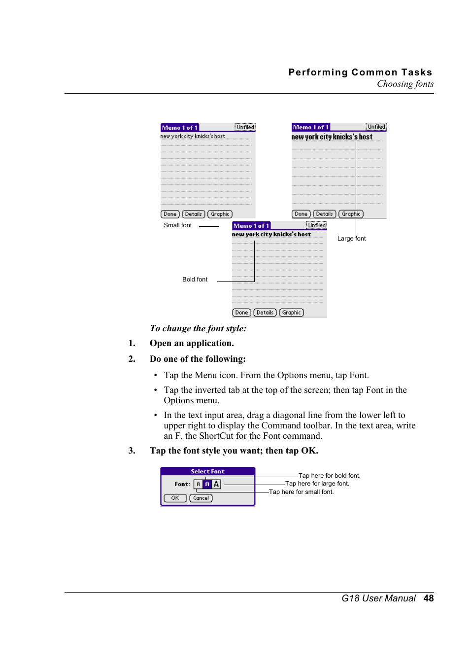 Palm XPLORE G18 User Manual | Page 59 / 276