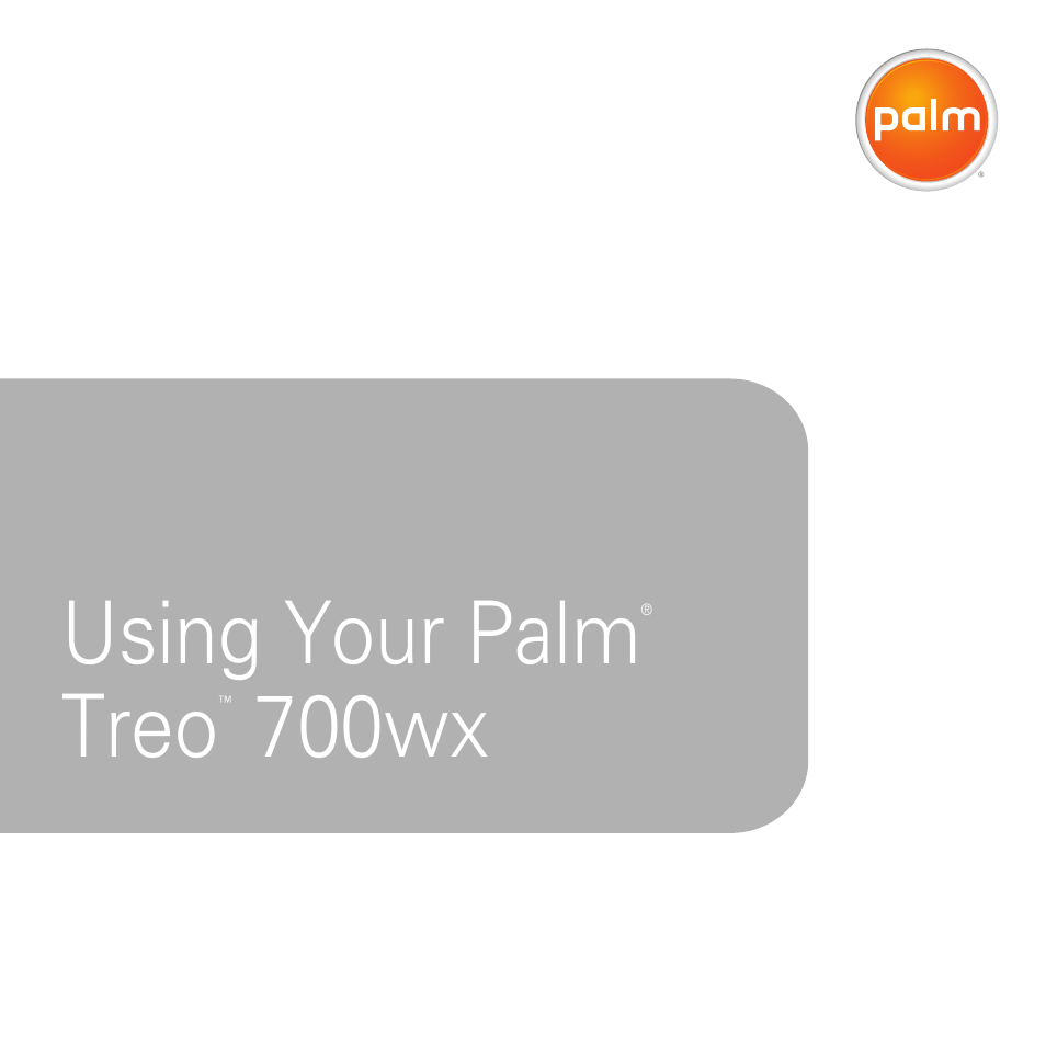 Palm 700wx User Manual | 288 pages