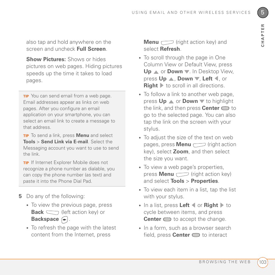 Palm 700wx User Manual | Page 111 / 288