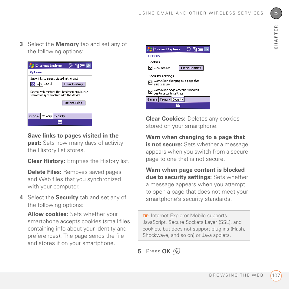 Palm 700wx User Manual | Page 115 / 288