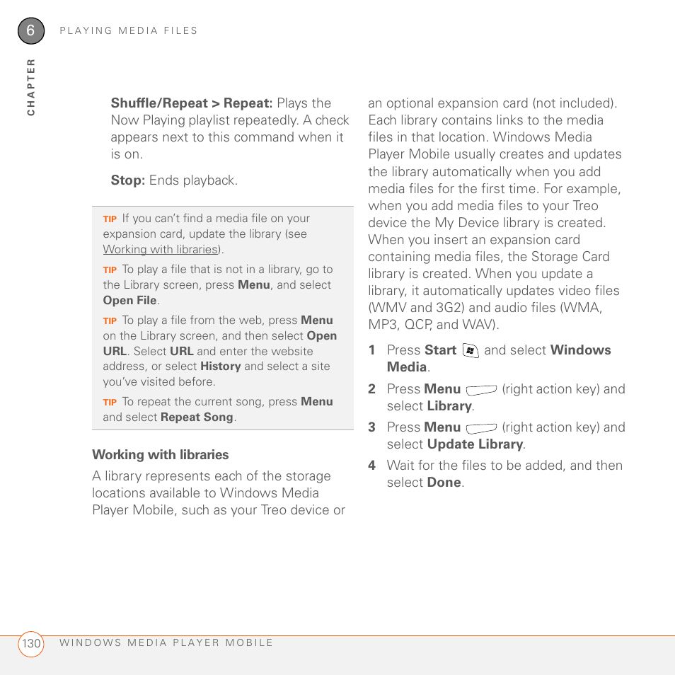 Working with libraries | Palm 700wx User Manual | Page 138 / 288