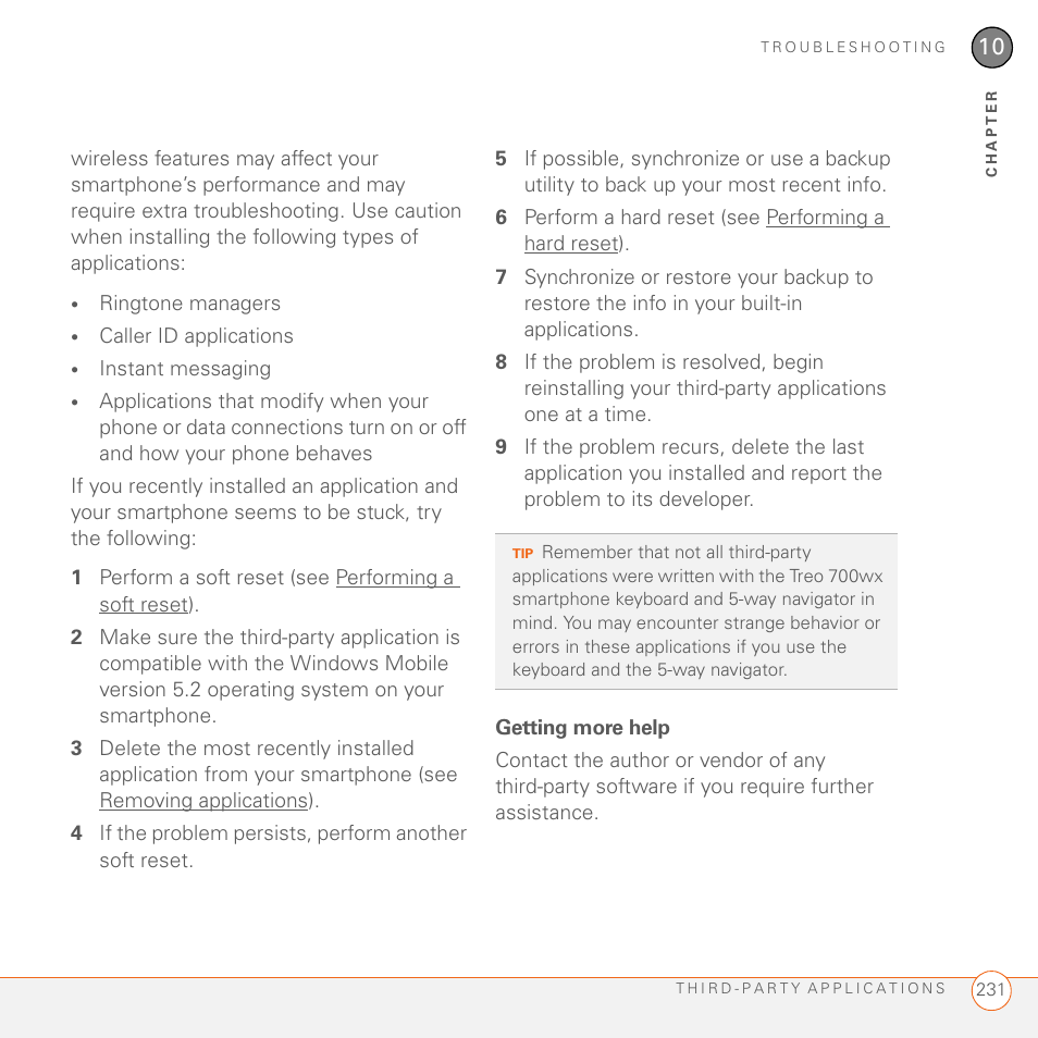 Getting more help | Palm 700wx User Manual | Page 239 / 288