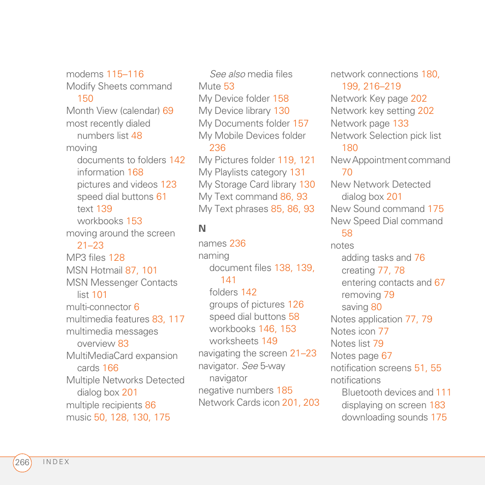 Palm 700wx User Manual | Page 274 / 288