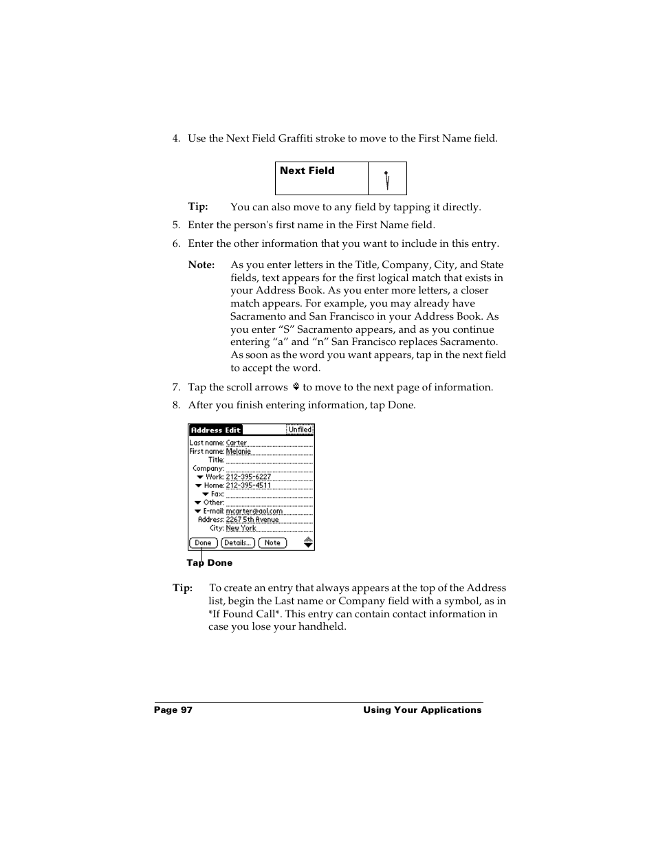 Palm m100 User Manual | Page 103 / 212