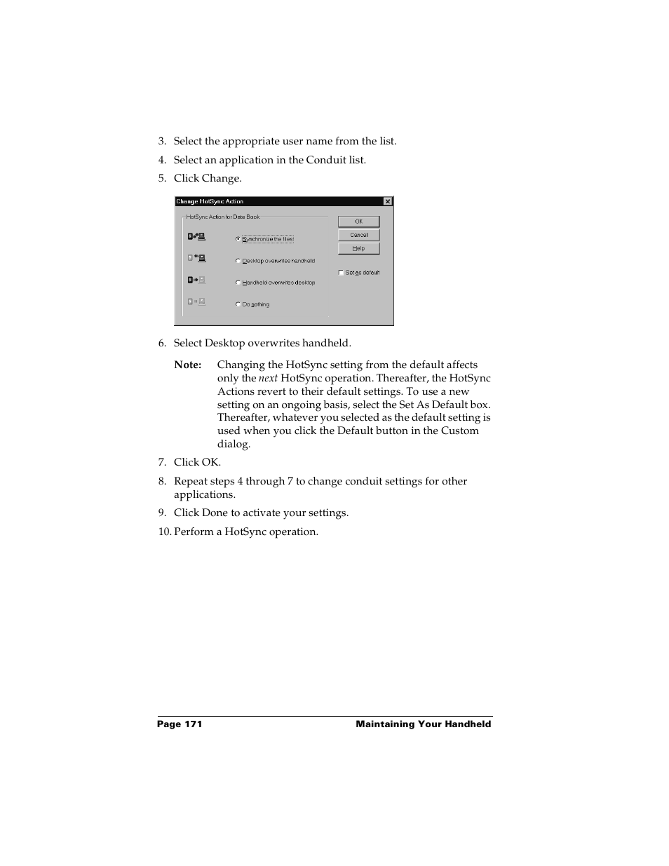 Palm m100 User Manual | Page 177 / 212