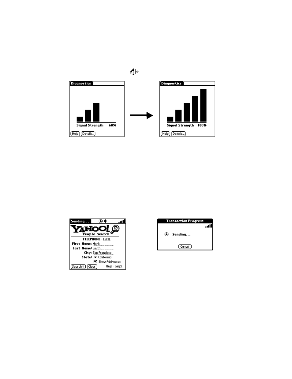 Using query applications | Palm VII User Manual | Page 136 / 302