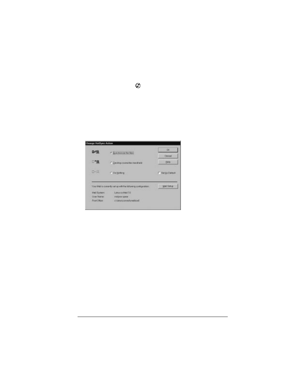 To select hotsync options | Palm VII User Manual | Page 173 / 302