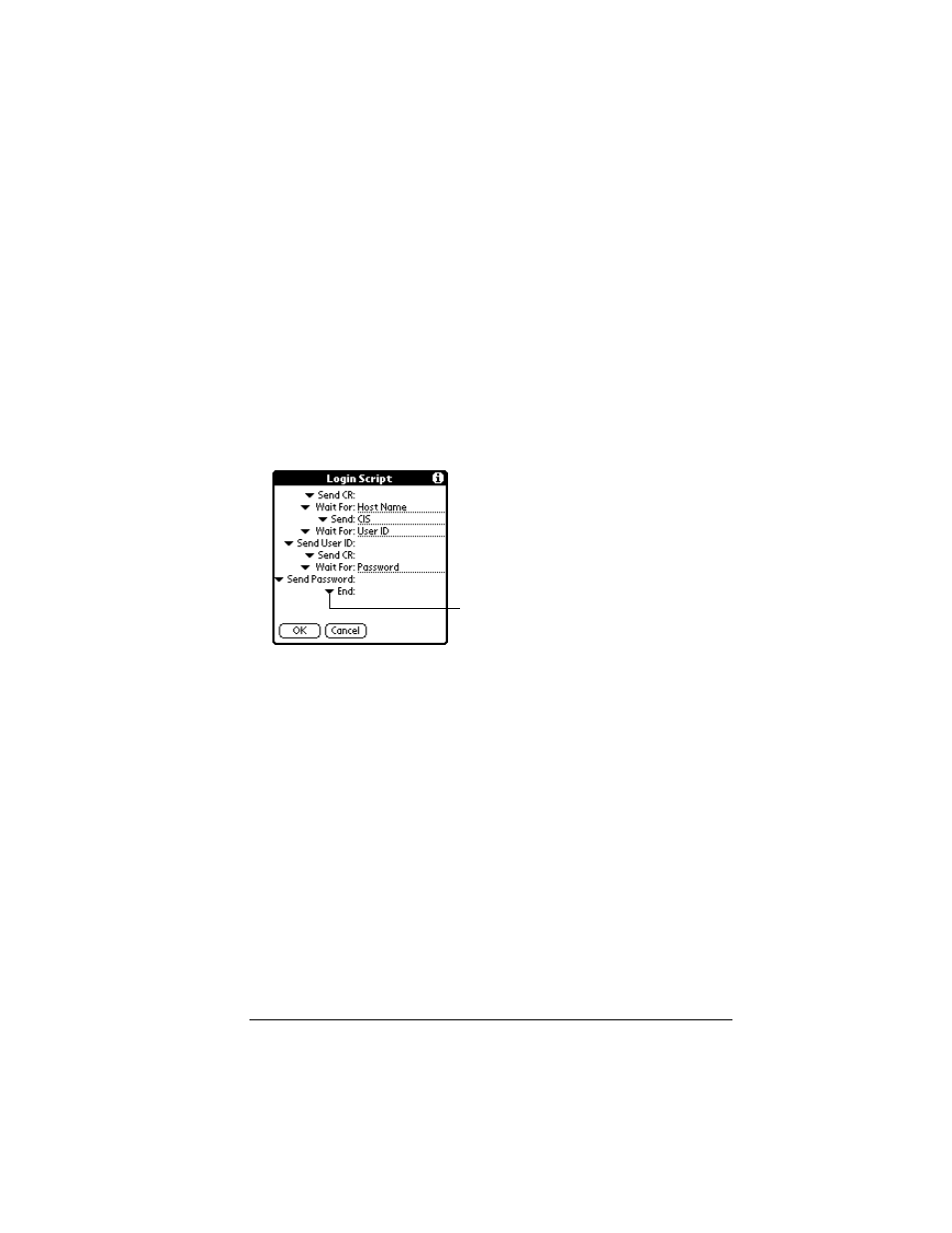 Creating a login script, To create a login script | Palm VII User Manual | Page 229 / 302