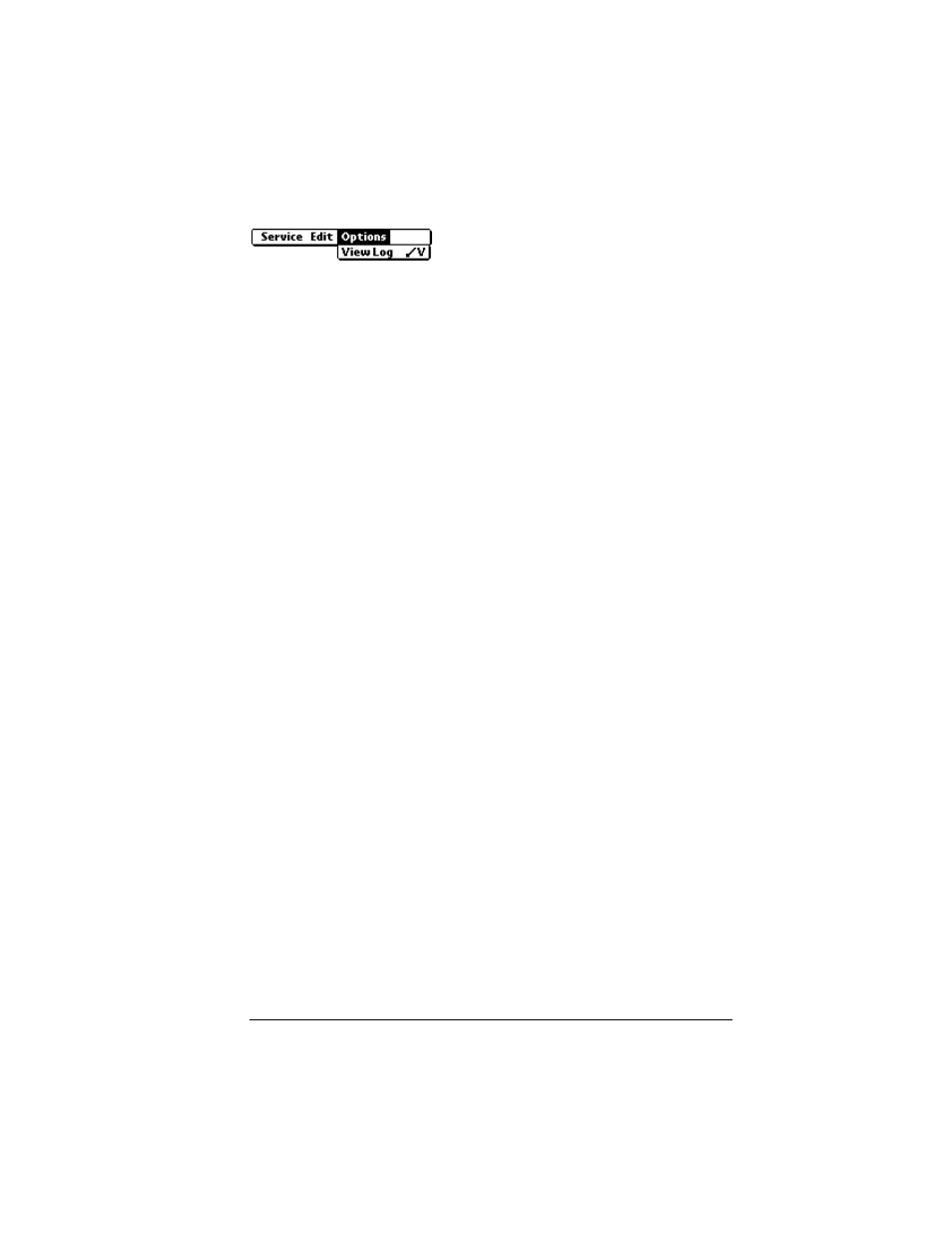 Options menu, Tcp/ip troubleshooting, Viewing the network log | To view the network log, Adding a dns number | Palm VII User Manual | Page 231 / 302