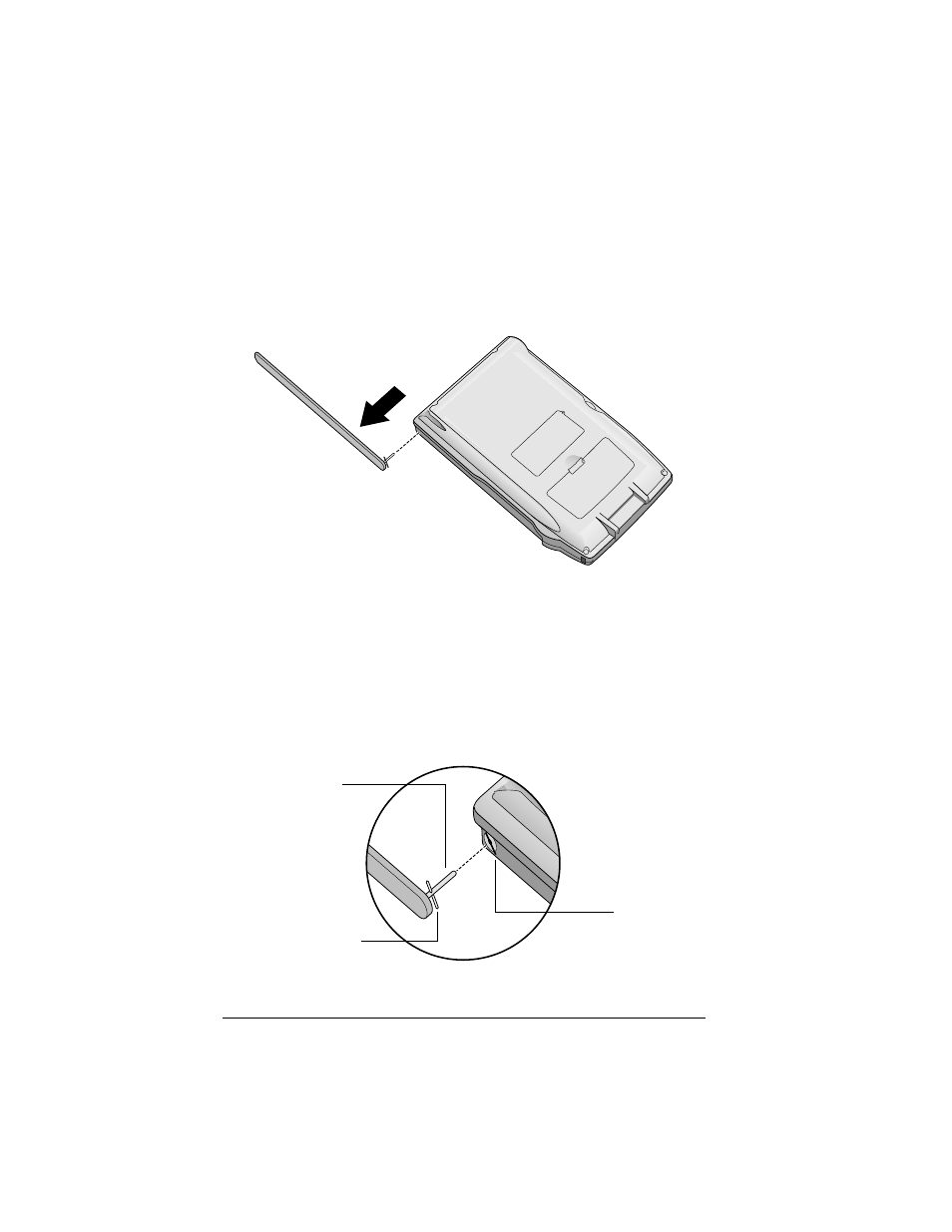 To insert the new antenna | Palm VII User Manual | Page 242 / 302