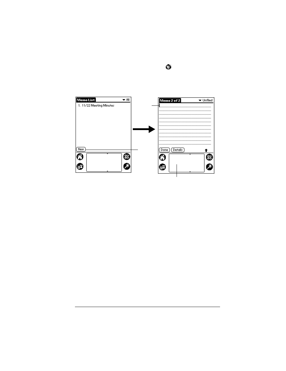 To open memo pad, Using palm desktop software | Palm VII User Manual | Page 35 / 302