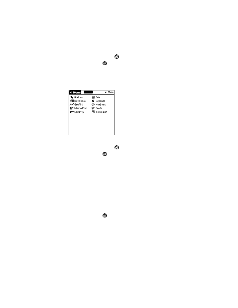 To change the applications launcher display, Choosing preferences, To change preferences for an application | Palm VII User Manual | Page 55 / 302