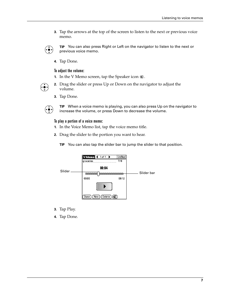 Palm Voice Memo Handbook User Manual | Page 11 / 14