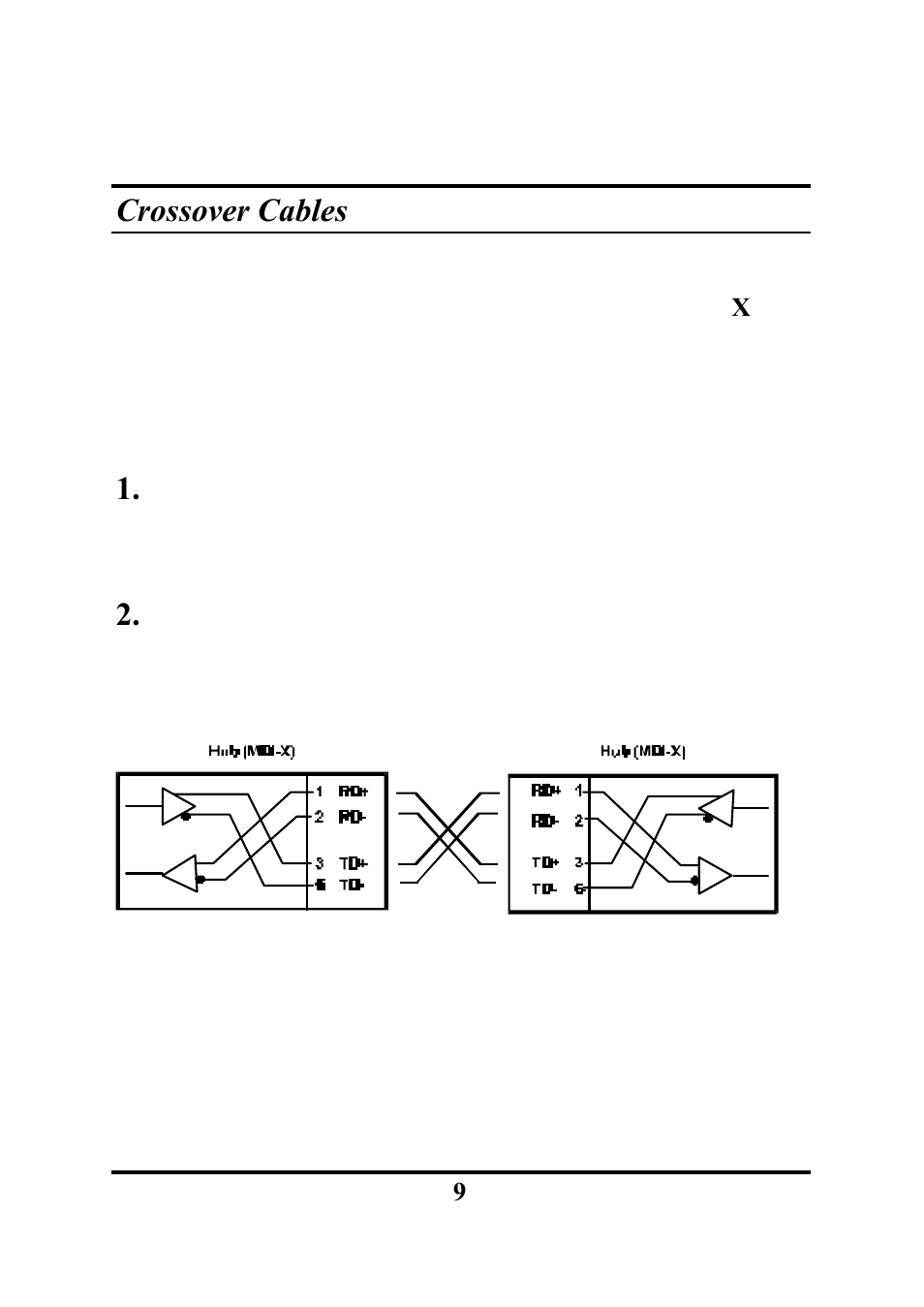 Crossover cables | Palm ETHERNET HUB User Manual | Page 12 / 13