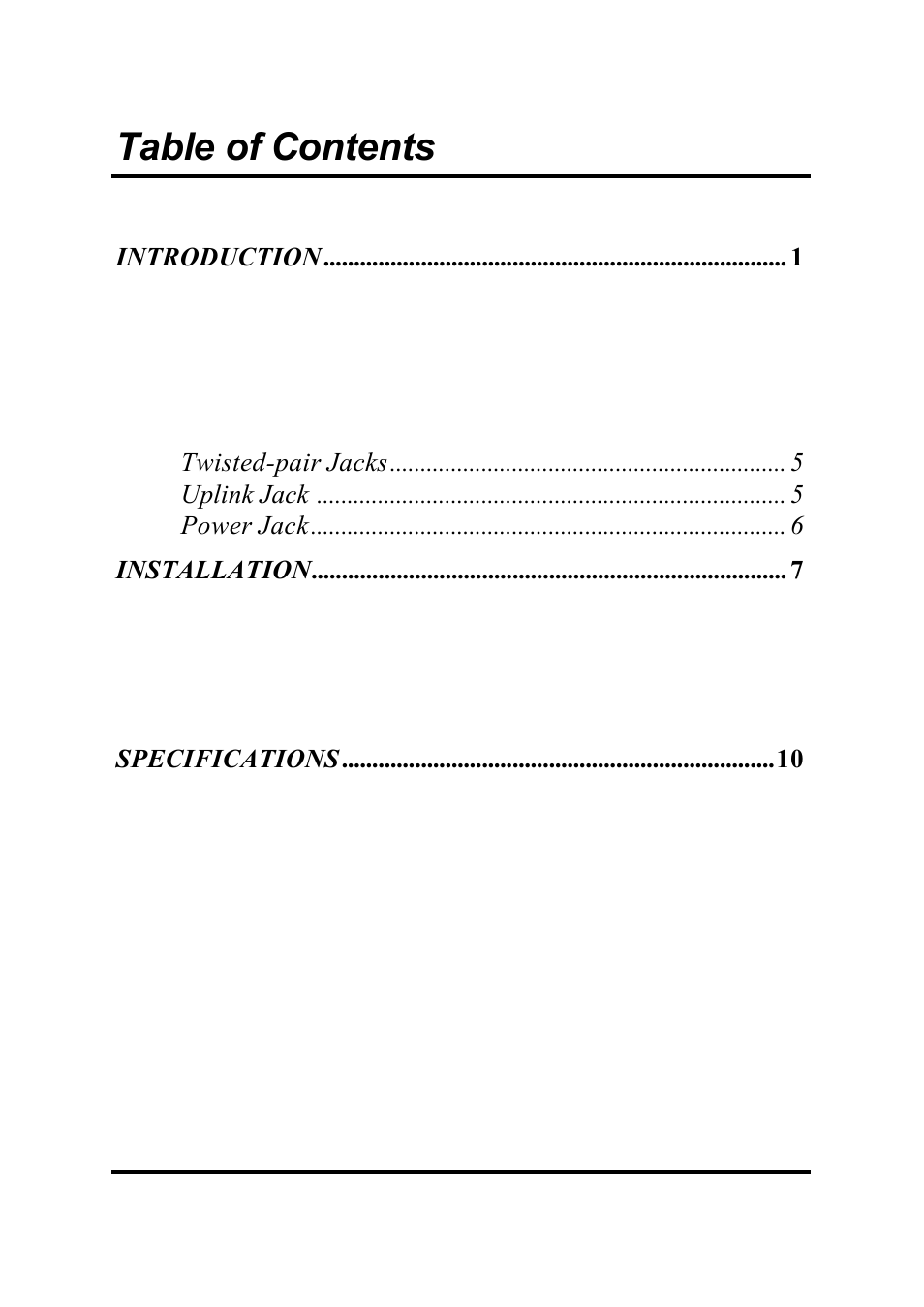 Palm ETHERNET HUB User Manual | Page 3 / 13