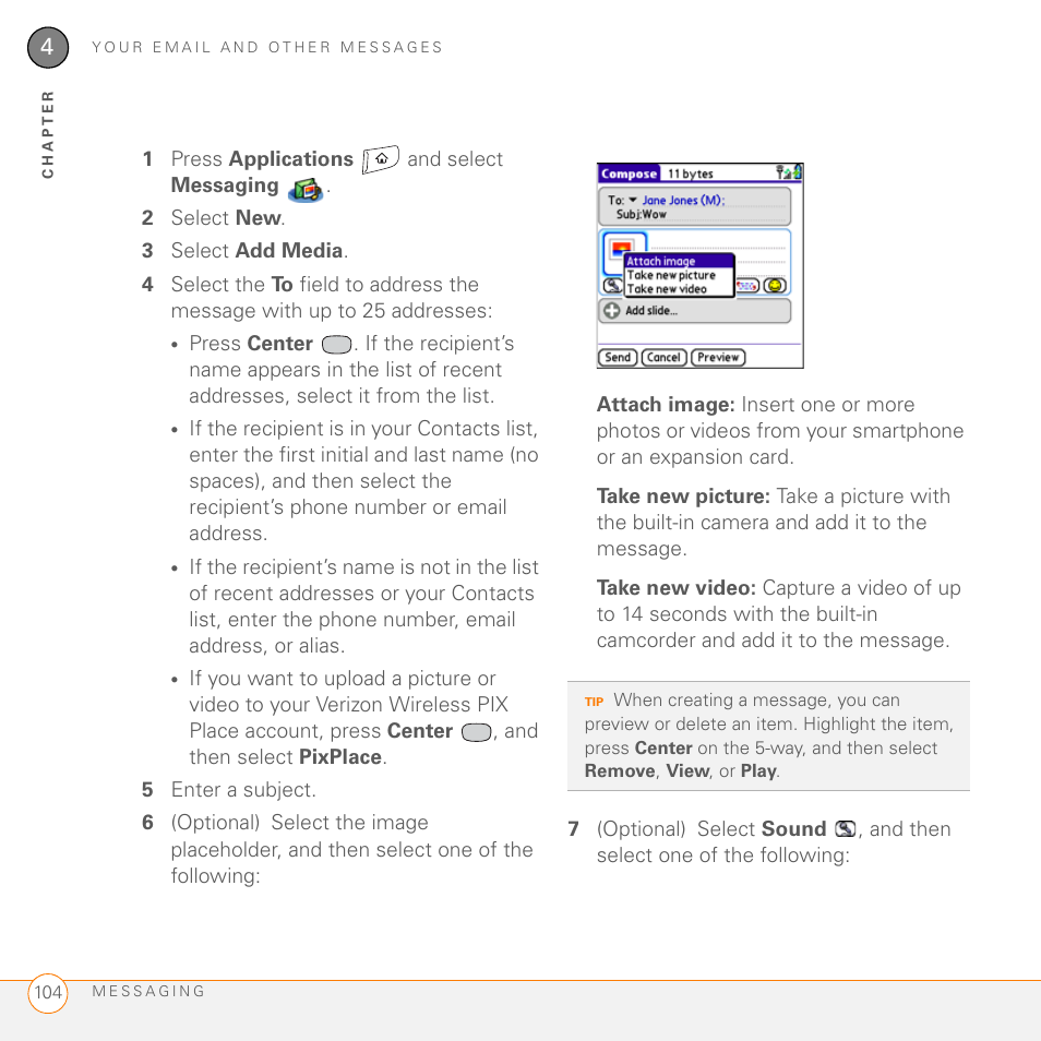 Palm 755P User Manual | Page 104 / 304