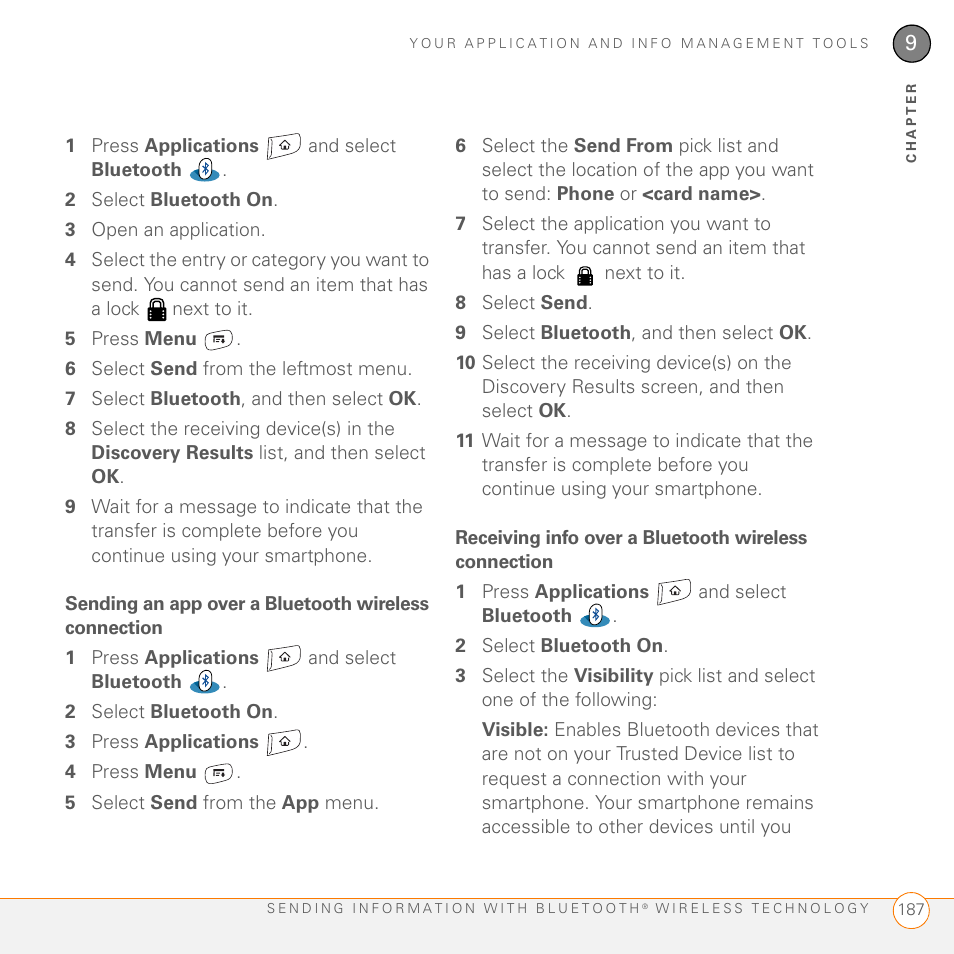 Palm 755P User Manual | Page 187 / 304